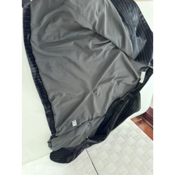 "Tahari" Black Pinstripe Velvet Womens Blazer/Cardigan,Vintage,Y2K,Goth,Romance - Picture 7 of 11